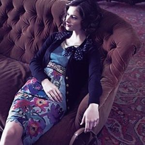 Anthropologie Floreat Manor Gates Floral Dress